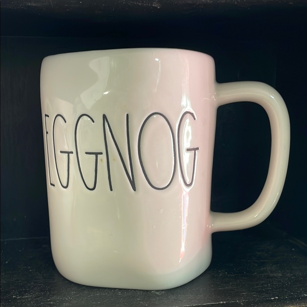 Eggnog White Ceramic Holiday Mug
